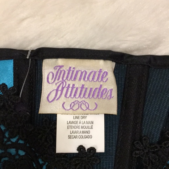 JACQUARD CORSET BY INTIMATE ATTITUDES X9001X - Picture 6 of 8